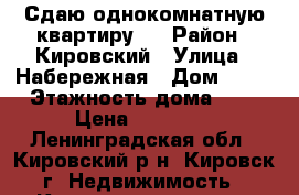 Сдаю однокомнатную квартиру!  › Район ­ Кировский › Улица ­ Набережная › Дом ­ 11 › Этажность дома ­ 5 › Цена ­ 12 000 - Ленинградская обл., Кировский р-н, Кировск г. Недвижимость » Квартиры аренда   